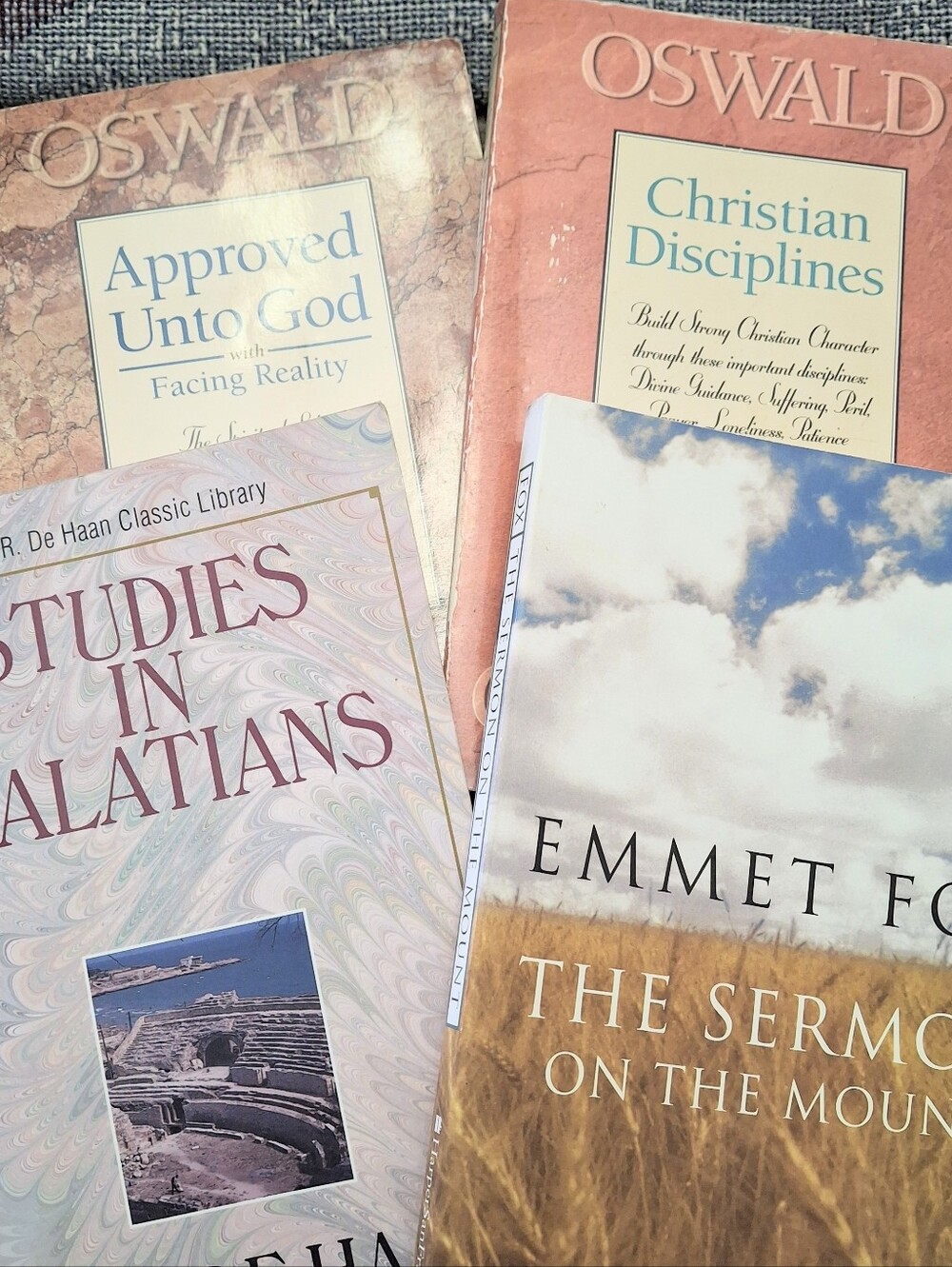 Christian Religious Book Lot Oswald Chambers Emmet Fox M.R. De Haan PB